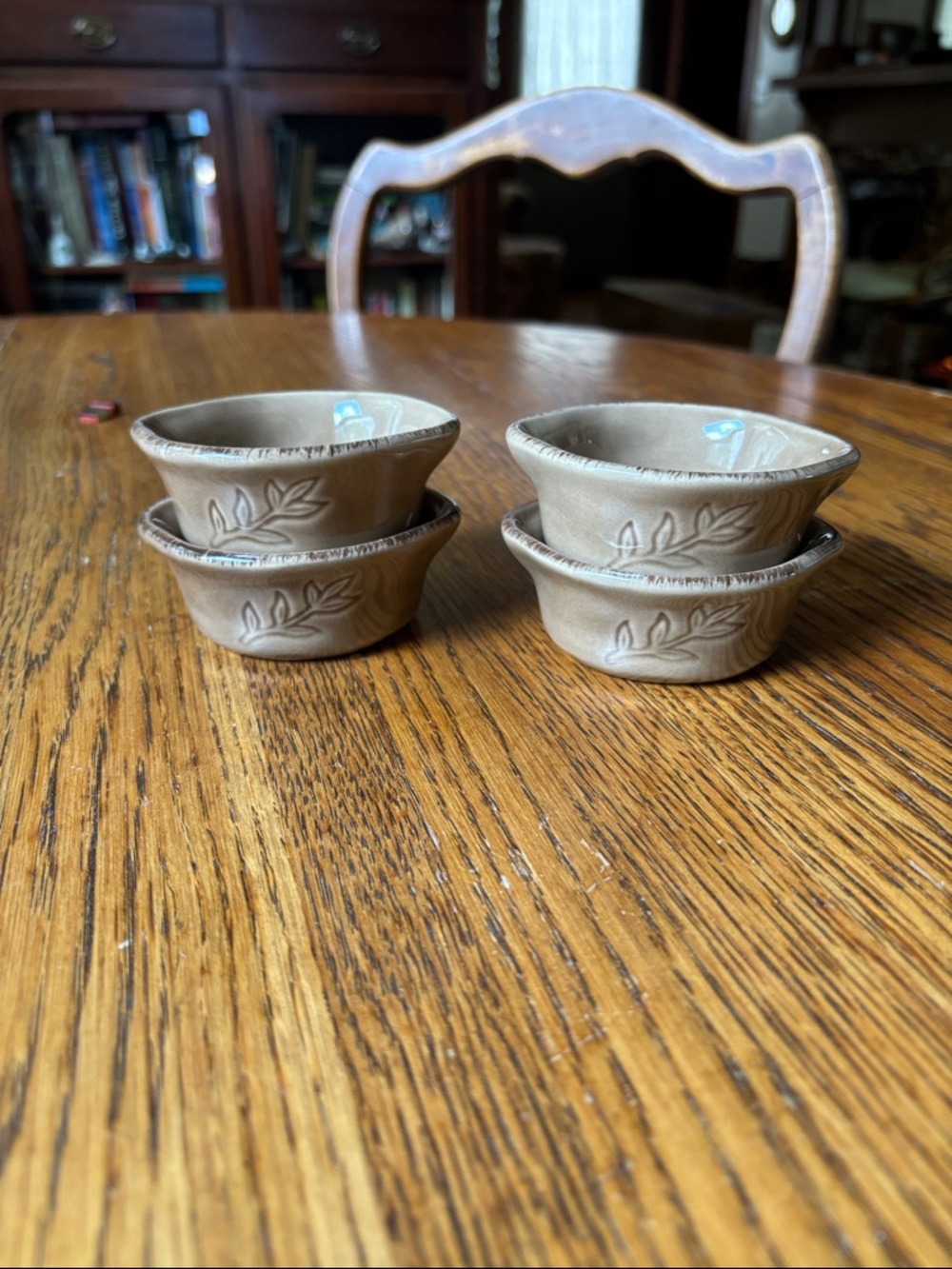 Rachael Ray Hand Painted Ceramic 3 Ounce Ramekins Set of 4